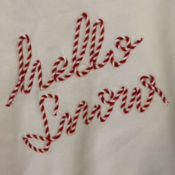 1901 Nordstrom Hello Snow Graphic Sweatshirt Size Medium - Picture 3 of 6